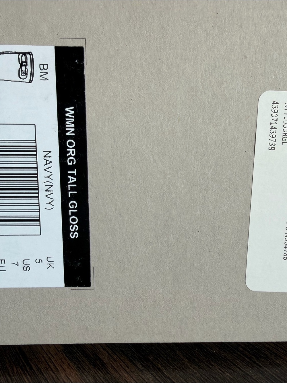 Hunter Women's Original Tall Gloss Rain Boots Navy Blue Size 7 w/ Box - Picture 9 of 9